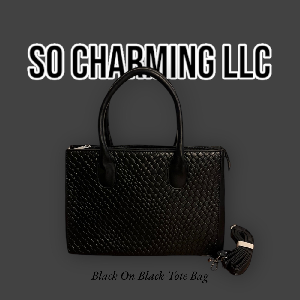 Black On Black- Tote Bag